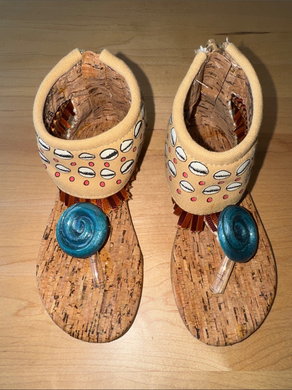 Disney Moana Costume Shoes in size 7/8 Authentic from the Disney Store
